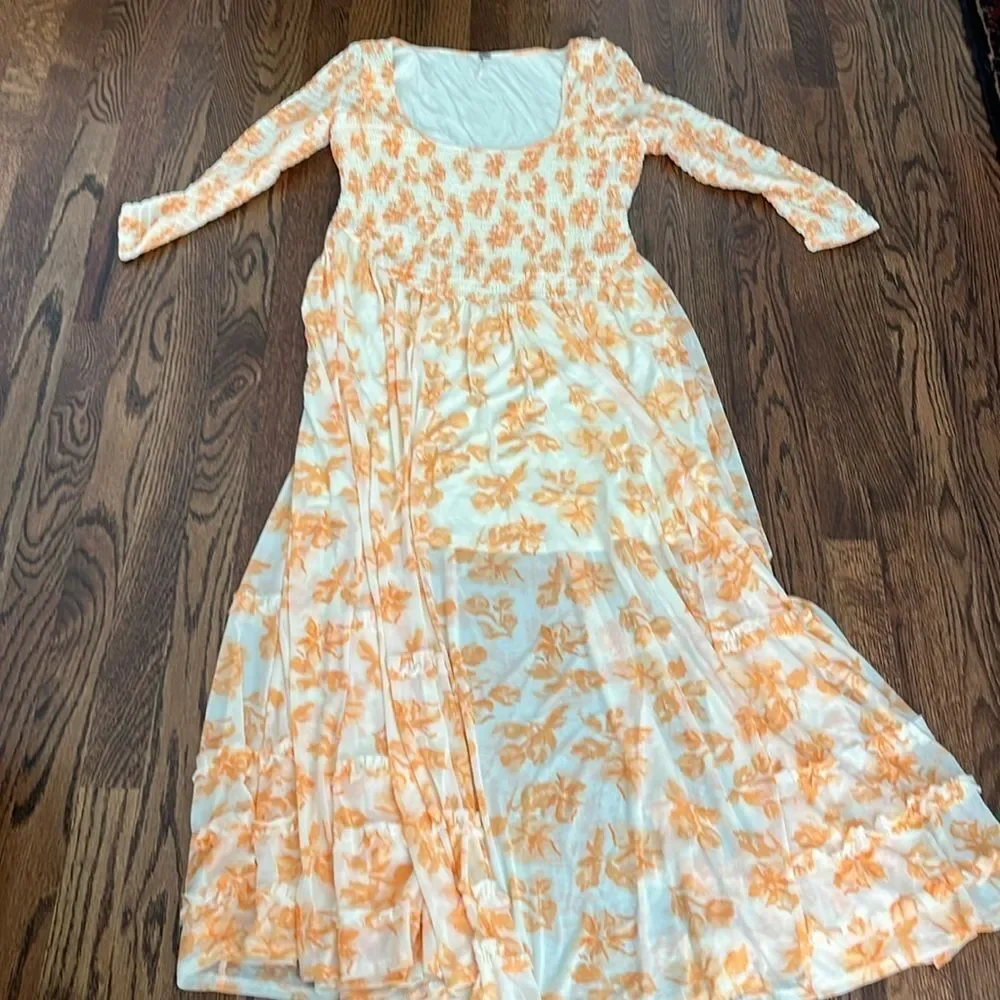 Free People size Large It's Fate Midi Dress